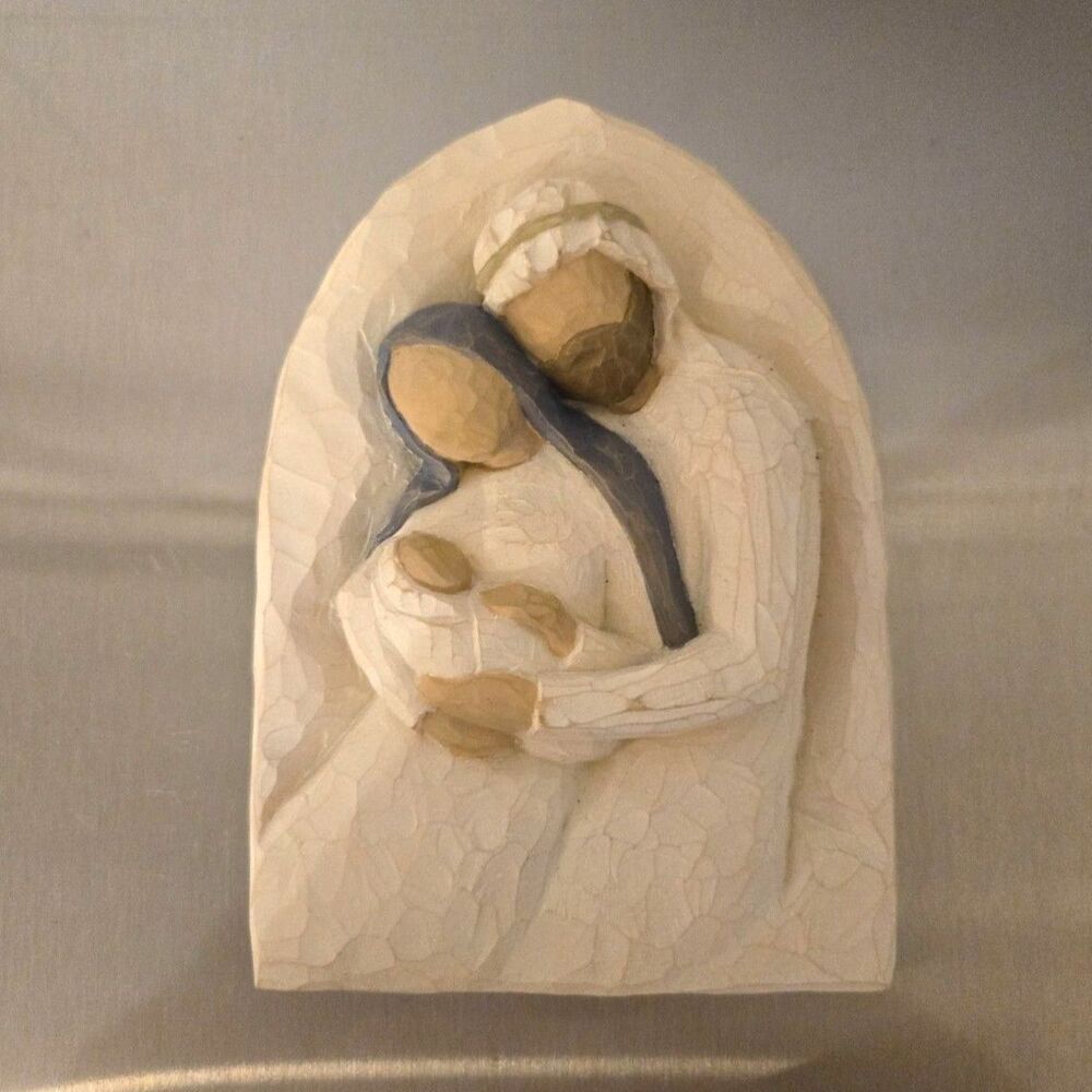 Vintage 2002 Willow Tree Holy Family Plaque Hand Painted by Artist Susan Lordi
